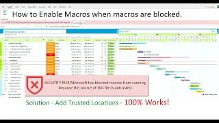 Microsoft has blocked macros 😱 Here's How to Fix It FAST!  ✅ Add Trusted Locations in Excel