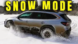 Subaru Outback in the Snow | Slides, Donuts, and Traction Boards