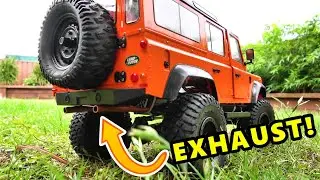 2 CYLINDER 4 STROKE ENGINE INSTALLED INTO RC CAR - CUSTOM EXHAUST!
