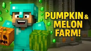 The PERFECT Pumpkin & Melon Farm (Minecraft 1.20)