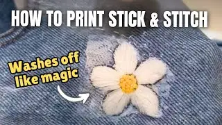 How to Print on Sulky Water Soluble Stabilizer | Embroidery Stick and Stitch Tutorial