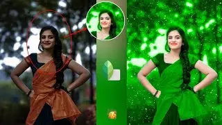 Snapseed Creative Shining Green Tone Photo Editing | Background Change Photo Editing | HCN Editing