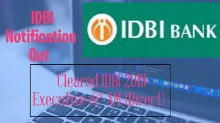 IDBI Notification 2022!!! My Scorecard & job profile!!!!