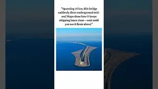 A Bridge That Turns Into A Tunnel #geography #geographyfacts #mapping #copenhagen