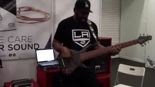 Andrew Gouche at London Bass Guitar Show 2017 - PROAMP & IQS Booth