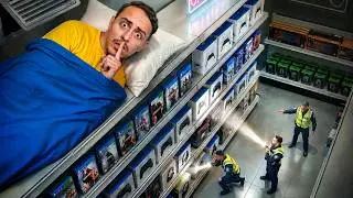 Je Joue &Agrave; ROBLOX Toute La Nuit Dans Un Magasin De Jeux Vid&eacute;os !
