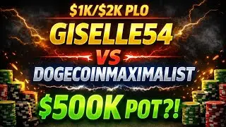 Giselle54 vs DogeCoinMaximalist | $1,000/$2,000 PLO | Super High Stakes Poker (Feb 9th)