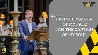 Damien Lewis Reads The Invictus Poem | 10 Year Anniversary Service | Invictus Games Foundation