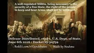 Defense Distributed vs State Dept, 5th Circuit Oral arguments. 3D printed guns case