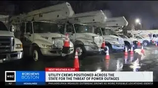 Utility crews positioned across Massachusetts for threat of power outages