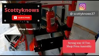 Strongway 12 Ton Shop Press Assembly!!!