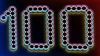 100 seconds | countdown timer with alarm #timer #countdown #neon