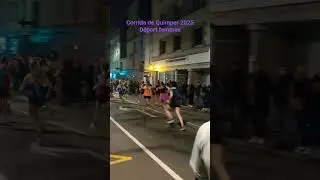 Corrida de Quimper 2025. Le d&eacute;part des femmes.