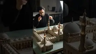 Building the CROWN OF CAIRO in Miniature 👑🕌 #shorts