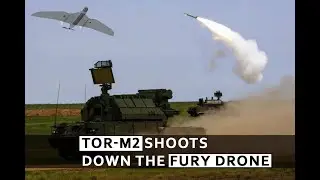 Tor M2 system shoots down the Ukrainian A1 CM Furia Fury drone in newly released footage