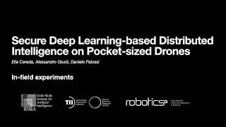 Secure Deep Learning-based Distributed Intelligence on Pocket-sized Drones