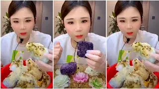 ASMR ICE EATING with MILK POWDER with PASSION FRUIT 