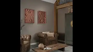 FeltArt Acoustic Wall Art | Oasis | Terra Bloom (Rusty Brown) | Size M