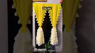*Tassels curtains* Ruffle curtains  curtains can be  customise as per your choice colour and sizes