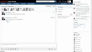 Working with Oracle Social Network Conversations