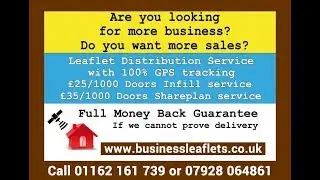 GPS Tracked Leaflet Delivery Hinckley - Leaflet Printing Hinckley - Flyers Hinckley Guaranteed