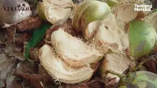 COIR  SHADE SAIL ,  BY COCOXOTIC INDONESIA, VOILE D OMBRAGE EN FIBRE DE COCO