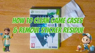 How To Clean Game Cases And Remove Sticker Residue - Xbox 360