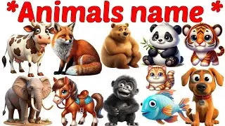 Animals Name 🐯🐕| Animals Name in Bengali to English With Pictures | Animals Name for Kids | Animals