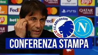 CONTE in conferenza stampa per Copenhagen Napoli 🎙️ Champions League