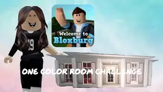 One color room challenge in bloxburg! Part 1 | Dianna Roblox