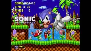 MAME Sonic The Hedgehog MegaPlay arcade gameplay con 1 credito