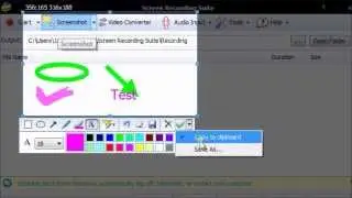 Tutorial to capture screenshot with screen recording suite 3.0
