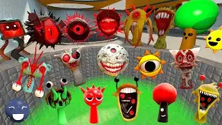 DESTROY MR SUN MOON TREE FUN COMPUTER EVOLUTION ALL SPRUNKI FAMILY SONG in ACID Garry's Mod