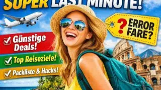 Super Last Minute: Spontan & g&uuml;nstig buchen (Ziele, Packliste, Hacks)