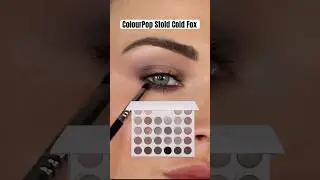 Cool toned eyeshadow look using the #1 voted for ColourPop eyeshadow palette #colourpop