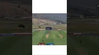 Queenstown Cricket ground. Plane passing through stadium. #shorts #tvtodaysports #cwc22
