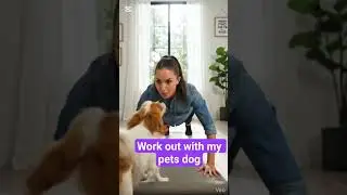 Working out was the plan,But my dog had other ideas 😂🐶#DogLovers#FunnyDogs#WorkoutFails#PetComedy