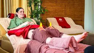 ASMR: Chinese FIRE FOOT MASSAGE 🔥 Ginger Therapy for Deep Sleep