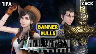 COWGIRL TIFA & ZACK BANNER PULLS!! My luck is going well! | Final Fantasy VII Ever Crisis