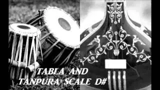 Tabla and Tanpura scale D# | Teen taal (130 bpm) madhya laya scale D sharp