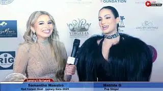 Luxury Gala 2025 Red Carpet | Pop Singer Matilde G Interviewed by Samantha Maestro