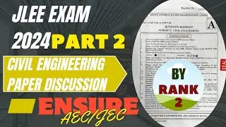 ASSAM JLEE PYQ 2024 DETAILED DISCUSSION Part-02 | Civil Engineering | #civilsphereinsights