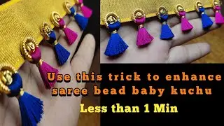 Saree kuchu with beads within 1hr: A Step-by-Step Guide | Sony Creative Designer