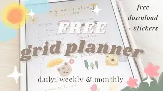 ✨ бесплатный ежедневный, еженедельный и ежемесячный планировщик | планируйте вместе со мной 🌱 #эстетическийпланировщик #бесплатныйпланировщик