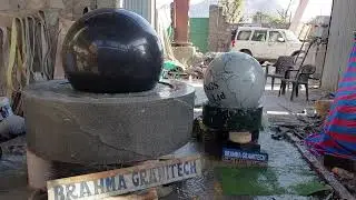 Garden Ball Fountain,Backyad Landscape Fountain Ball,Floating Sphere Globe #fountain #ballfountain