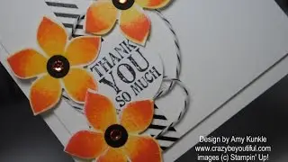 Layering Ink with Stampin' Up! Flower Patch stamps