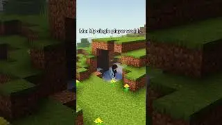 Minecraft: Одиночный мир против многопользовательского режима SMP #шорты #minecraft