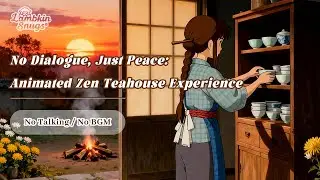 No Dialogue, Just Peace: Animated Zen Teahouse Experience🍵