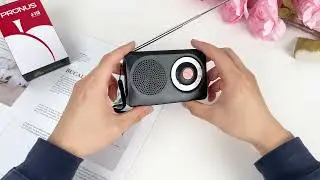 PRUNUS 115 Portable Radio AM FM, Only AA Battery Operated Radio, Transistor Radio Good Reception
