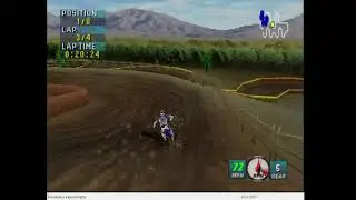 N64, NTSC, Emulated, Jeremy McGrath Supercross 2000, Glen Helen, Race, 250cc, 4:02.48
